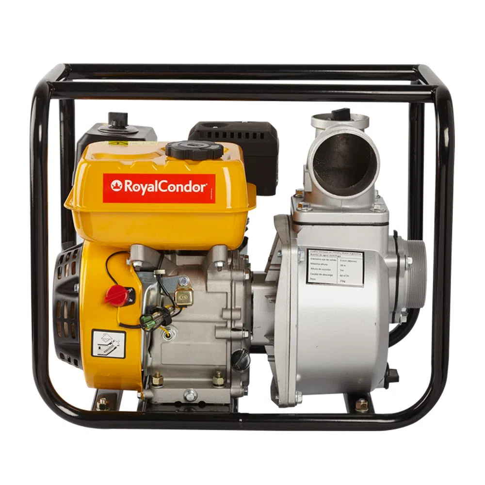 Motobomba de Caudal RoyalCondor ® Gasolina 4 Tiempos 3"